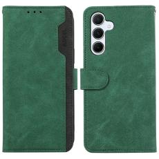ABEEL - ABEEL Samsung Galaxy A56 5G Pl&aring;nboksfodral Splicing Konstl&auml;der Gr&ouml;n