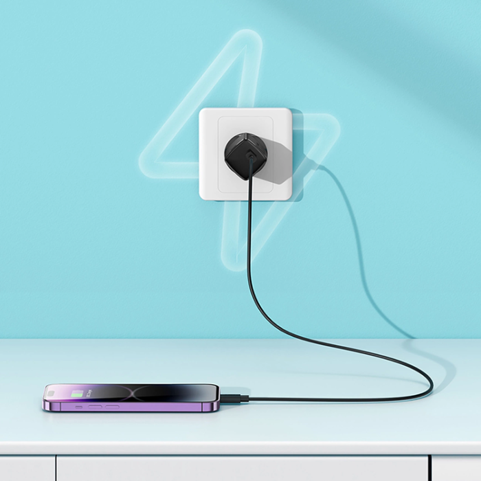 BASEUS - Baseus Snabbladdare 30W USB-C Cube Pro - Svart