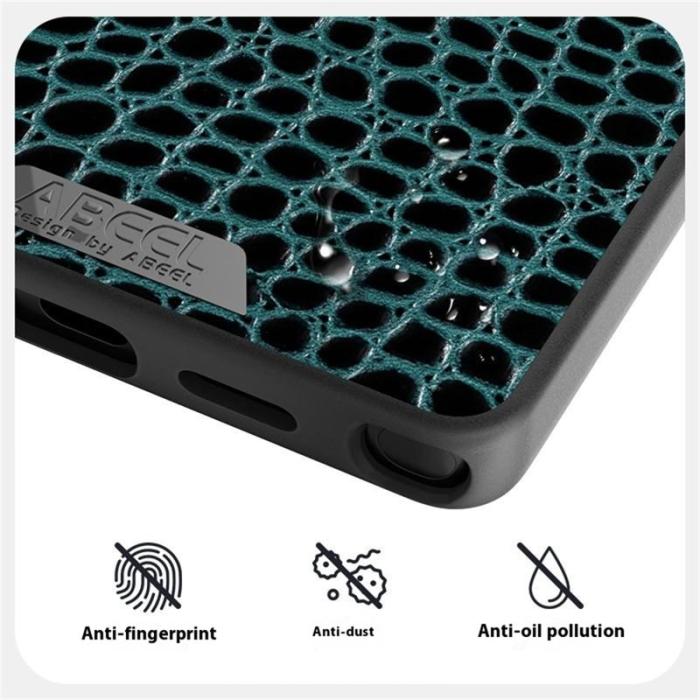 ABEEL - ABEEL Mobilskal till Samsung Galaxy S25 Ultra MagSafe Kroko Textur Brun