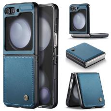 Caseme - CASEME 023 Series Samsung Galaxy Z Flip7 FE Konstl&auml;der Pl&aring;nboksfodral - Bl&aring;