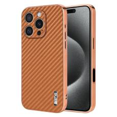 AZNS - AZNS iPhone 16 Pro Fodral Electroplating PU+TPU - Brun