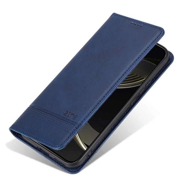AZNS - AZNS Samsung Galaxy S25 Plånboksfodral Konstläder - Blå