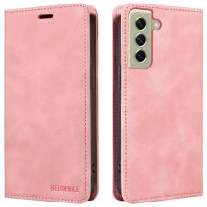 BETOPNICE - BETOPNICE 003 Pl&aring;nboksfodral f&ouml;r Samsung Galaxy S21+ 5G - Konstl&auml;der - Rosa