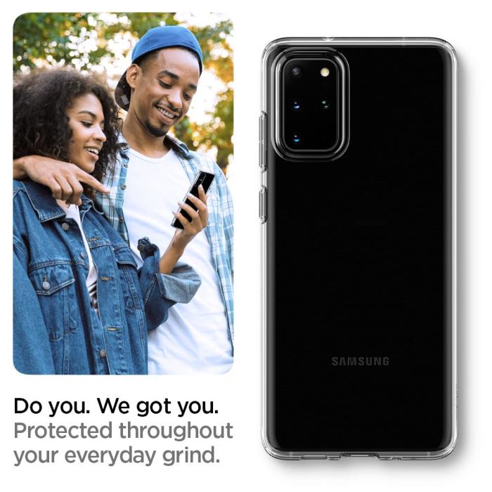 Spigen - SPIGEN Liquid Crystal Skal till Samsung Galaxy S20 Plus - Clear