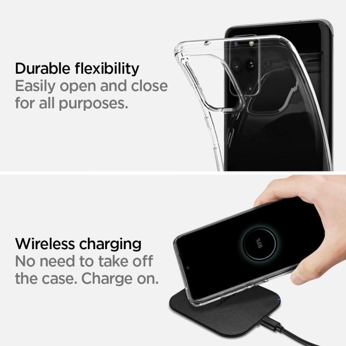 Spigen - SPIGEN Liquid Crystal Skal till Samsung Galaxy S20 Plus - Clear