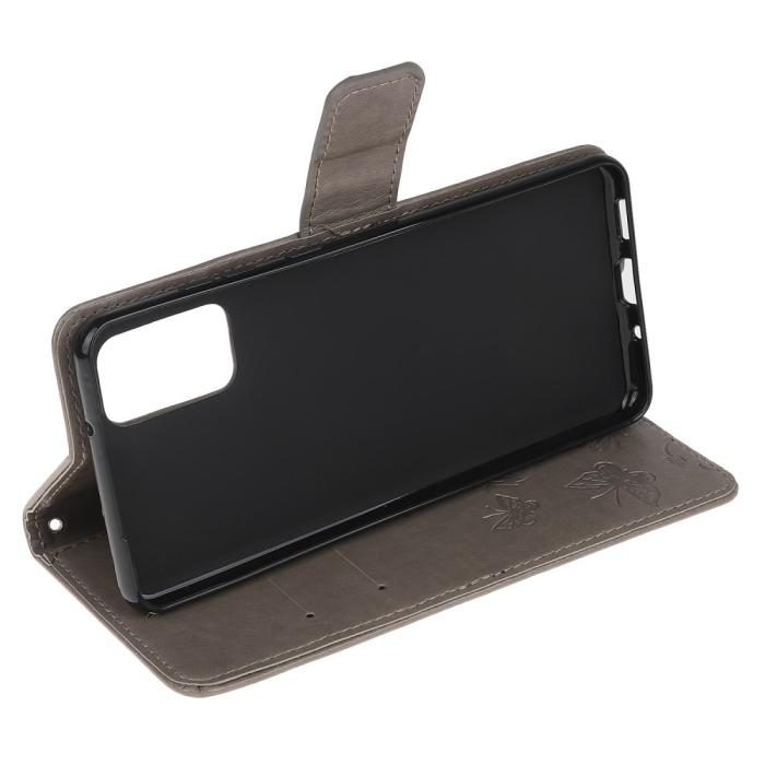 A-One Brand - Butterfly Plånboksfodral till Samsung Galaxy S20 - Grå