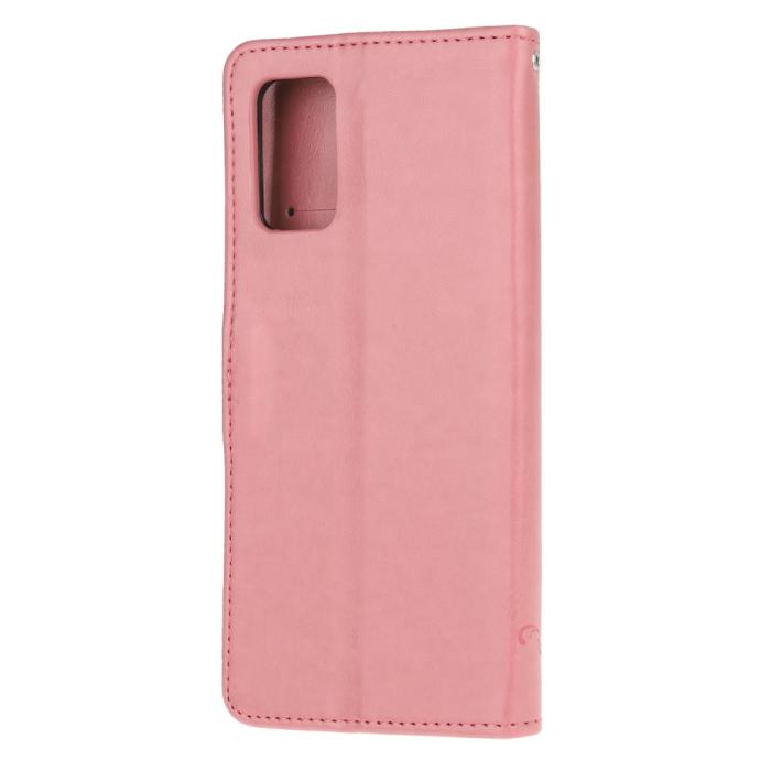 OEM - Butterfly Plånboksfodral till Samsung Galaxy S20 Plus - Rosa