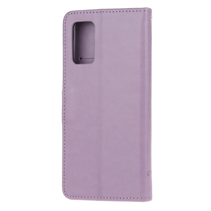 UTGATT1 - Butterfly Plånboksfodral till Samsung Galaxy S20 Plus - Lila