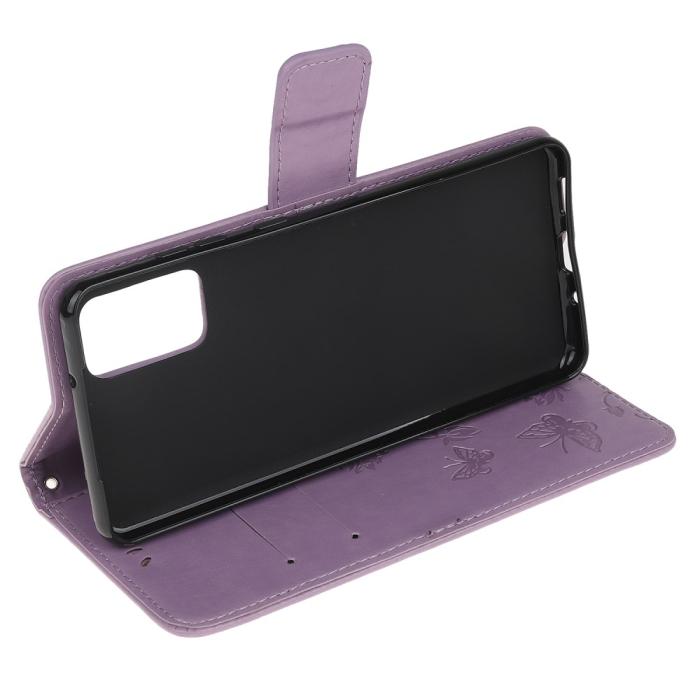 UTGATT1 - Butterfly Plånboksfodral till Samsung Galaxy S20 Plus - Lila