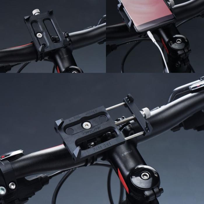 Gub - GUB Cykelhållare För Mobil G83 Aluminium - Svart