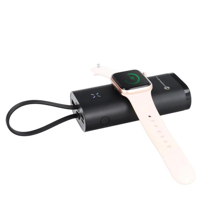 Forcell - Forcell Powerbank för Apple Watch 10000 mAh 22.5W F10k1 - Svart