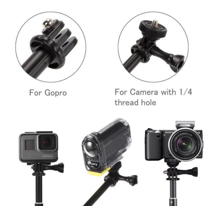 Tech-Protect - Tech-Protect Monopad och Selfie Stick Gopro Hero - Svart