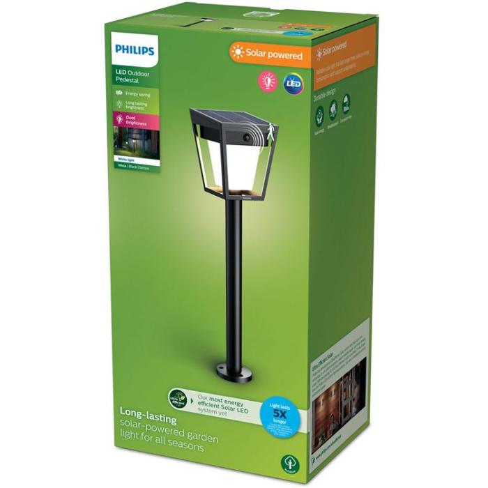 Philips - Philips Nissa Piedestal Solcell LED 250/20lm - Svart