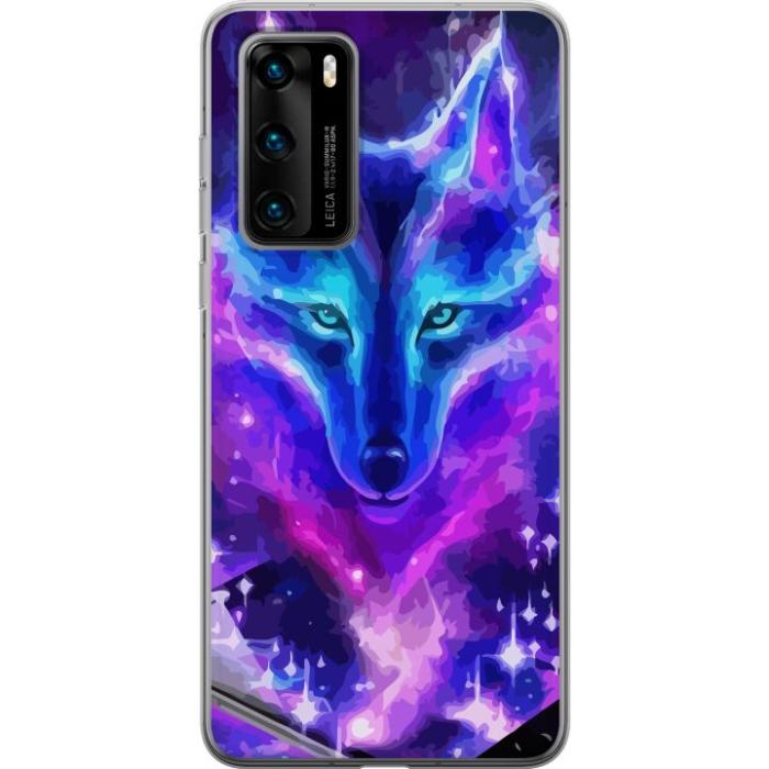 iSecrets - Mobilskal till Huawei P40 med Neon Varg