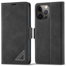 FORWENW - FORWENW F3-Series iPhone 13 Pro Pl&aring;nboksfodral Konstl&auml;der - Svart