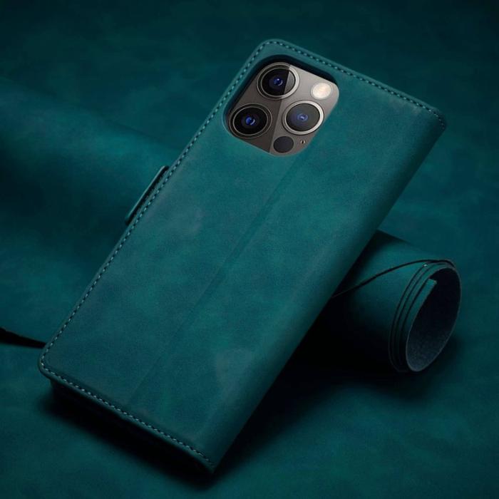 FORWENW - FORWENW F3-Series iPhone 13 Pro Plånboksfodral Konstläder - Cyan