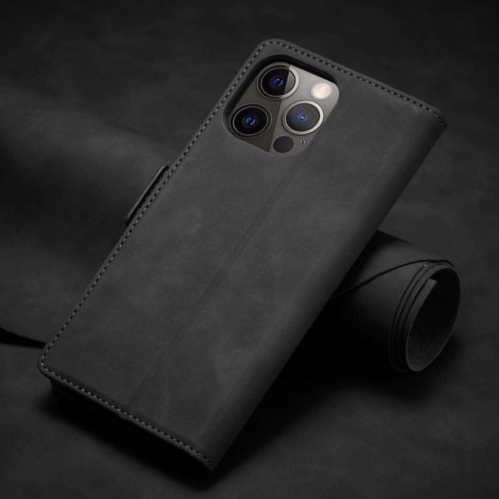 FORWENW - FORWENW F3-Series iPhone 13 Pro Plånboksfodral Konstläder - Svart