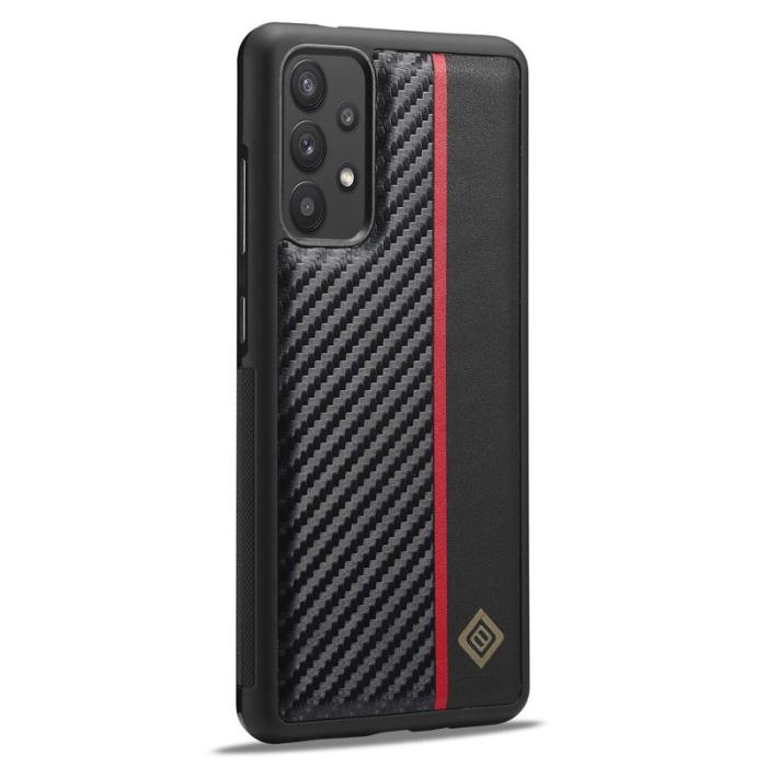 LC.imeeke - LC.IMEEKE Fodral för Samsung Galaxy A32 5G - KonstLäder - Svart