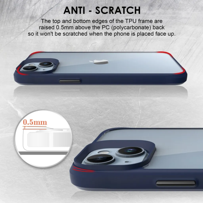 Taltech - iPhone 15 Mobilskal Stöttåligt - Blå
