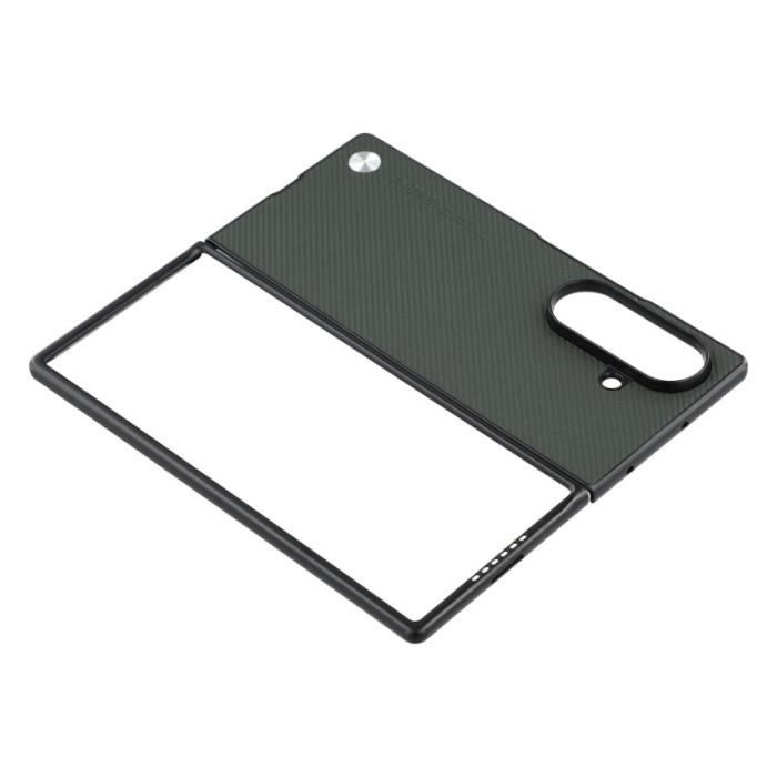 X-Level - X-LEVEL Samsung Galaxy Z Fold7 Fodral Kolfiber KonstLäder Grön