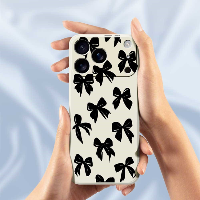 A-One Brand - iPhone 17 Pro Max Mobilskal Bow Pattern Printing Straight