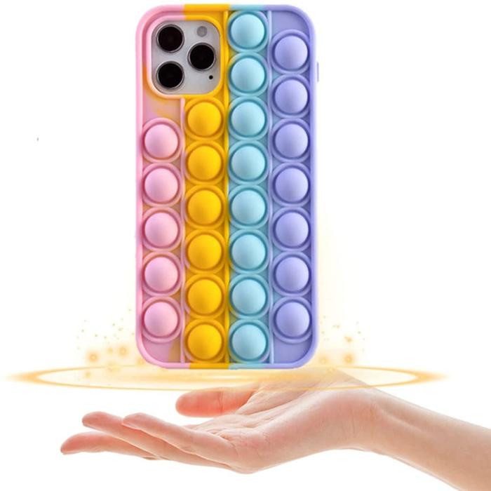 Fidget Toys - Panda Pop it Fidget Multicolor Skal till iPhone 13 Pro - Gul