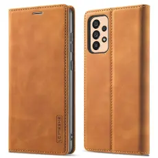 LC.imeeke - LC.IMEEKE Magnetic Plånboksfodral Galaxy A33 5G - Brun