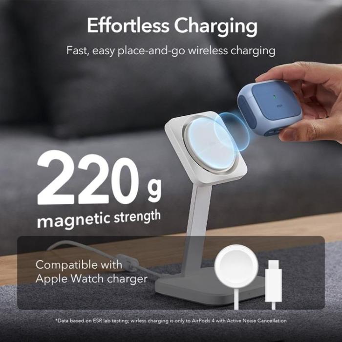 ESR - ESR Airpods 4 Skal Magsafe Orbit Halolock - Blå