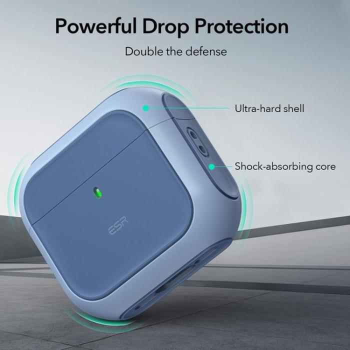 ESR - ESR Airpods 4 Skal Magsafe Orbit Halolock - Blå