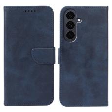 OEM - Samsung Galaxy S26 Fodral St&auml;ll Magnetisk St&auml;ngning &Auml;kta L&auml;der - Bl&aring;