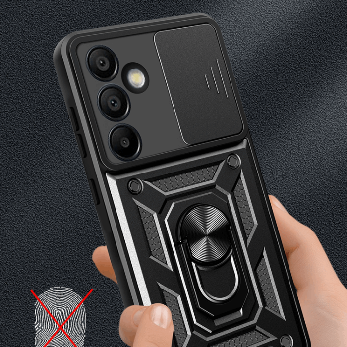 OEM - Galaxy S24 FE Mobilskal Hybrid Armor Camshield - Blå
