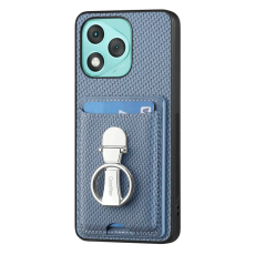 A-One Brand - Honor 400 Lite Mobilskal Korthållare Carbon Fiber - Blå