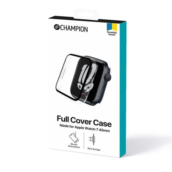 Champion - CHAMPION Full Cover Skal Apple Watch 7 45mm - Transparent