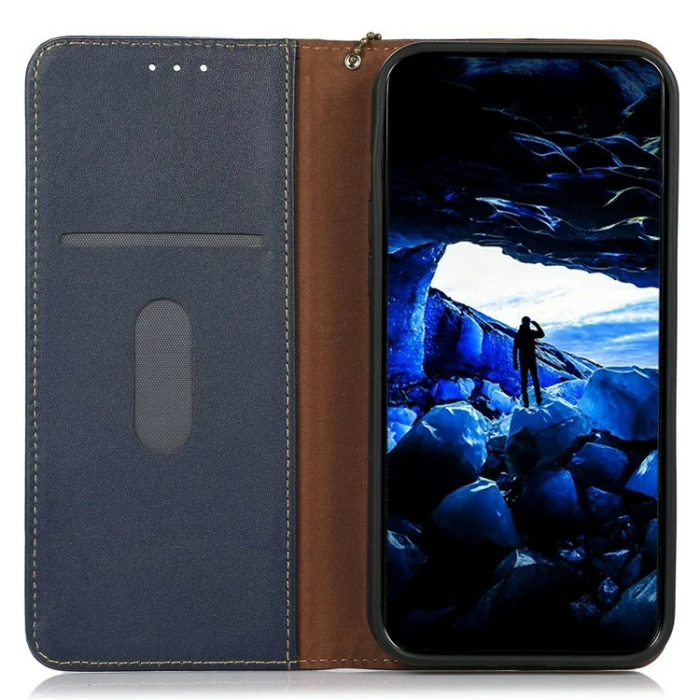 KHAZNEH - KHAZNEH iPhone 17 Pro Max Plånboksfodral Äkta Läder RFID