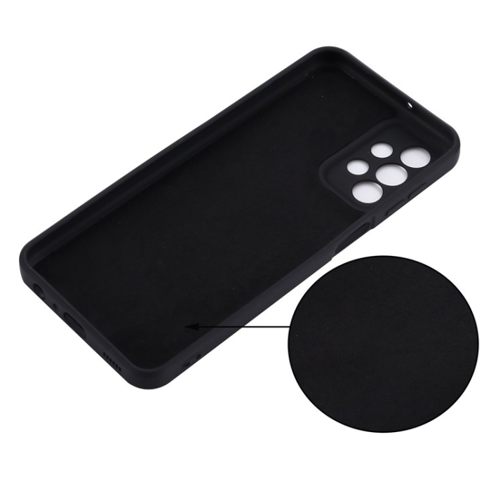 A-One Brand - Galaxy A23 4G/5G Mobilskal Liquid Silicone - Svart