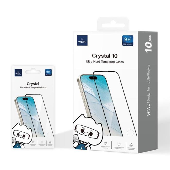 WIWU - [10 Pack] WIWU iPhone 16 Pro Härdat Glas Skärmskydd