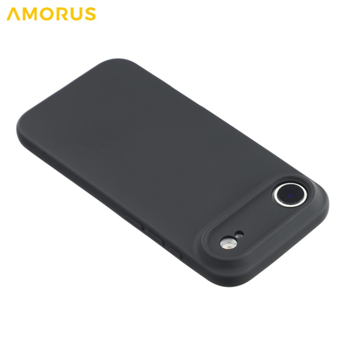 Amorus - AMORUS iPhone Air Mobilskal Precise Cutouts TPU Fiber - Svart