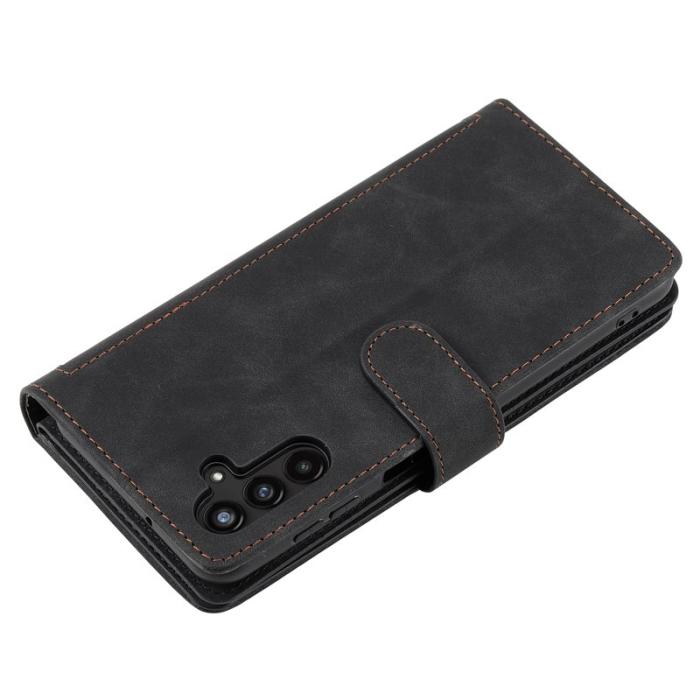 OEM - Samsung Galaxy S26 Fodral 9 Kortplatser Dragkedja Konstläder - Svart