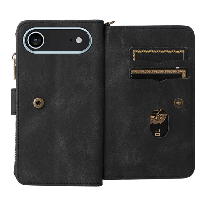 A-One Brand - iPhone 17 Air Plånboksfodral Zipper Rem