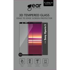 GEAR - GEAR Härdat Glas Skärmskydd 3D Full Cover Black Sony Xperia 5