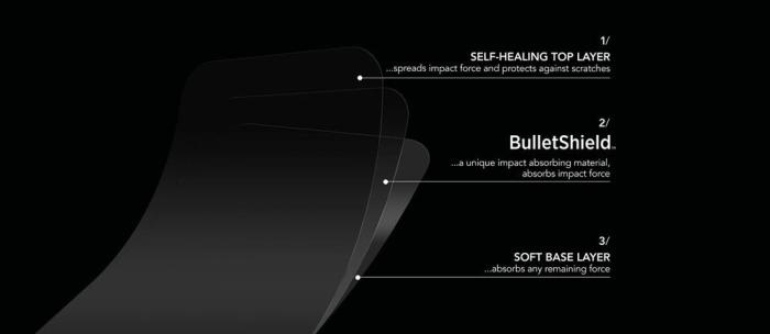 UTGATT5 - Tech21 Self heal Impact Shield till iPhone X - Clear