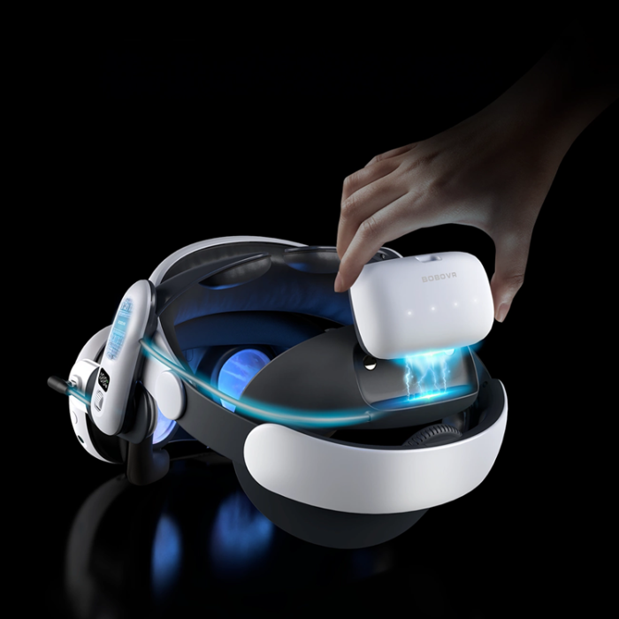 BoboVR - BoboVR Avlastningsrem för Meta Quest 3 VR-glasögon + B100 Externt Batteri