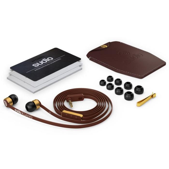 UTGATT4 - Sudio Hörlur KLANG In-Ear Mic - Brun