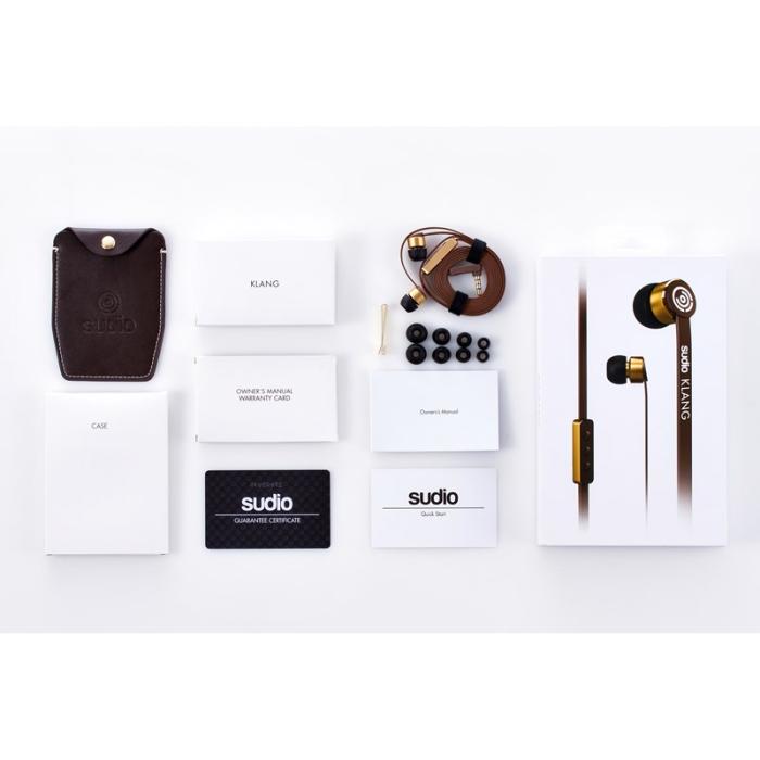 UTGATT4 - Sudio Hörlur KLANG In-Ear Mic - Brun