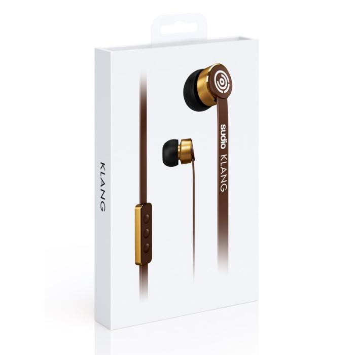 UTGATT4 - Sudio Hörlur KLANG In-Ear Mic - Brun