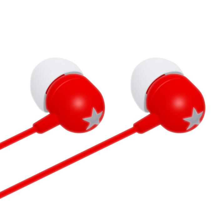 UTGATT5 - STK Stereo Headphones 3.5 mm - Röd