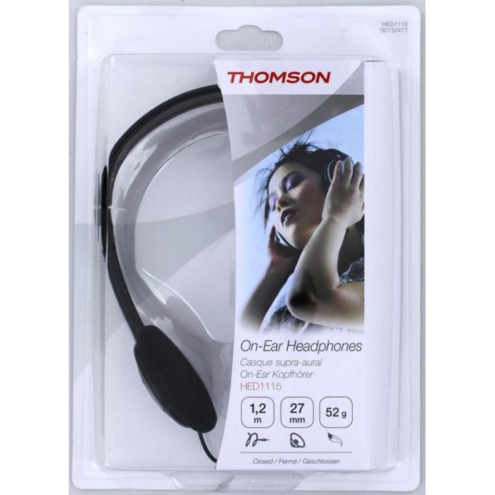 Thomson - THOMSON Hörlur HED1115 On-ear, Svart