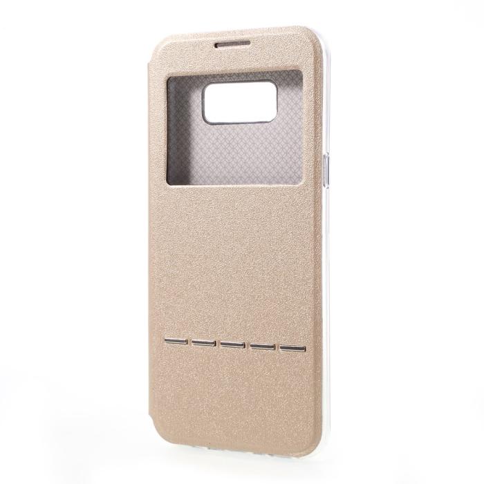 OEM - Slide to Answer Fodral till Samsung Galaxy S8 Plus - Gold