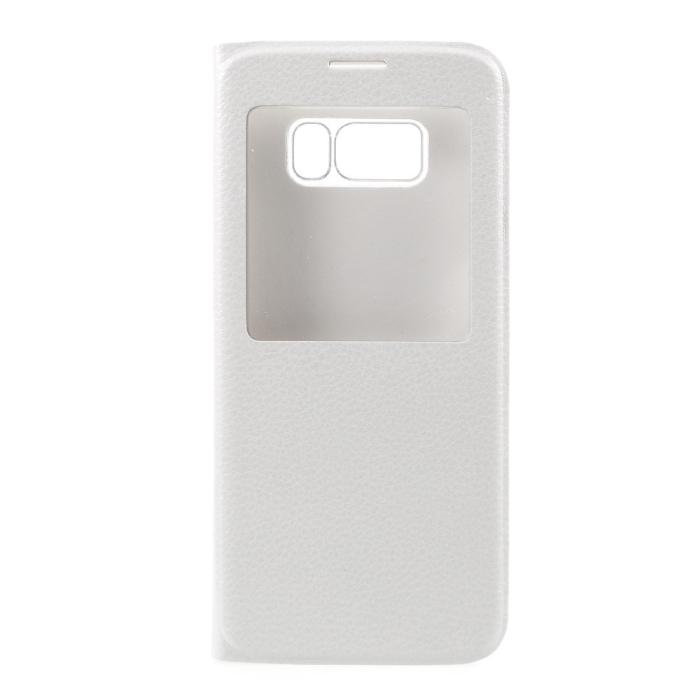 OEM - Flip View mobilfodral till Samsung Galaxy S8 Plus - Vit