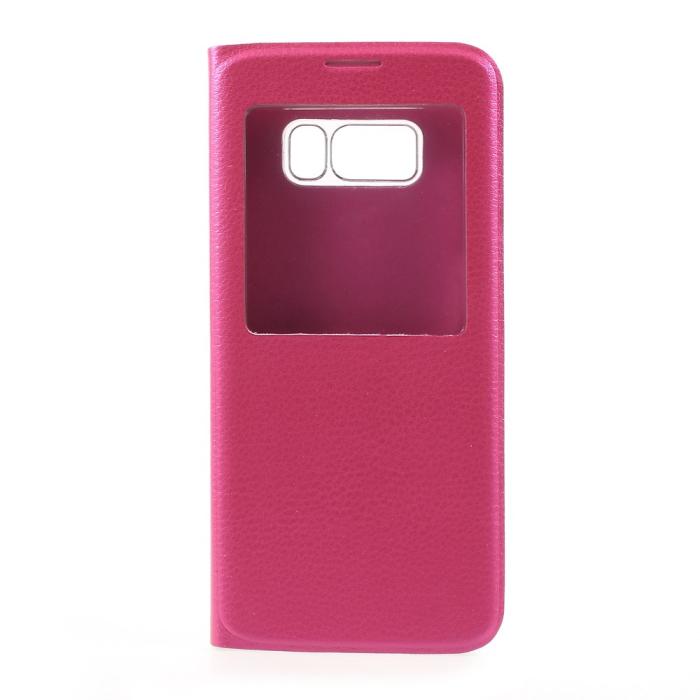 OEM - Flip View mobilfodral till Samsung Galaxy S8 Plus - Magenta